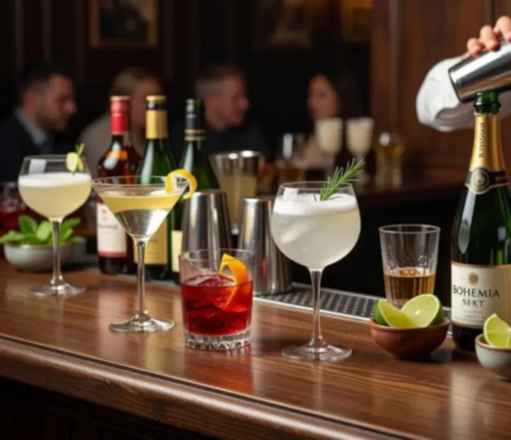 Bar s craft koktejly a českými destiláty v lounge Cesnora